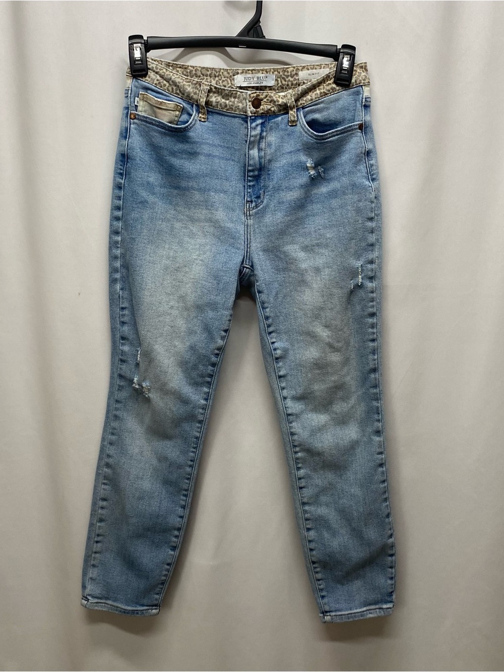 Judy Blue jeans women’s 9/29 cheetah pocket camo block slim fit womens high rise